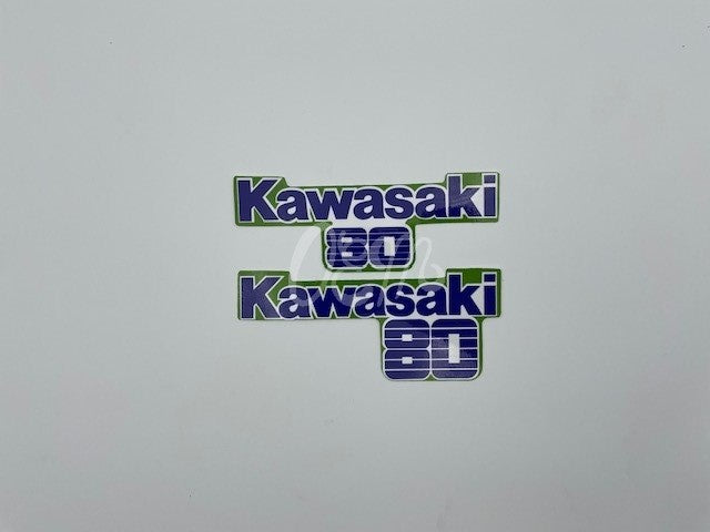 Kawasaki KX80 1987 Aufkleber-Set (3 Stück)